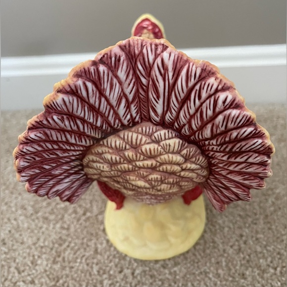 NIB PartyLite Ceramic Turkey Candle Holder Thanksgiving Taper OR Tea light HTF! - Picture 3 of 8